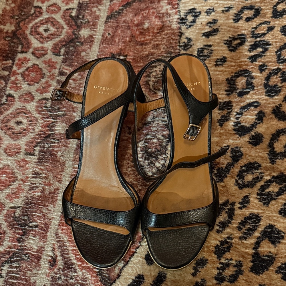 Givenchy Black Leather Heels